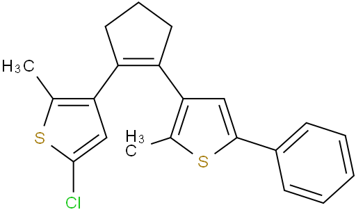 5-chloro-2-methyl-3-(2-(2-methyl-5-phenylthiophen-3-yl)cyclopent-1-en-1-yl)thiophene