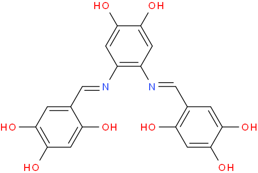 5,5'-((1E,1'E)-((4,5-dihydroxy-1,2-phenylene)bis(azaneylylidene))bis(methaneylylidene))bis(benzene-1,2,4-triol)