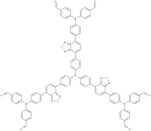 4,4',4'',4''',4'''',4'''''-((((nitrilotris(benzene-4,1-diyl))tris(benzo[c][1,2,5]thiadiazole-7,4-diyl))tris(benzene-4,1-diyl))tris(azanetriyl))hexabenzaldehyde