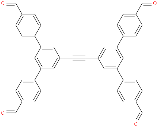 5',5''''-(ethyne-1,2-diyl)bis(([1,1':3',1''-terphenyl]-4,4''-dicarbaldehyde))