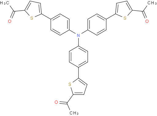 1,1',1''-((nitrilotris(benzene-4,1-diyl))tris(thiophene-5,2-diyl))tris(ethan-1-one)