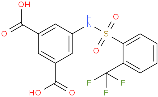 5-[2-(Trifluoromethyl)benzenesulfonamido]benzene-1,3-dicarboxylic acid