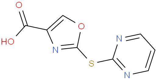 2-(Pyrimidin-2-ylsulfanyl)-1,3-oxazole-4-carboxylic acid