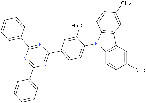 9-(4-(4,6-Diphenyl-1,3,5-triazin-2-yl)-2-methylphenyl)-3,6-dimethyl-9H-carbazole
