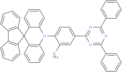 10-(4-(4,6-Diphenyl-1,3,5-triazin-2-yl)-2-methylphenyl)-10H-spiro[acridine-9,9'-fluorene]
