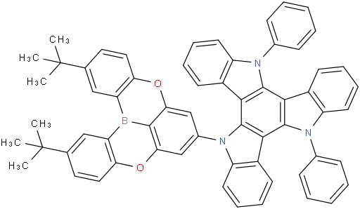 5-(2,12-Di-tert-butyl-5,9-dioxa-13b-boranaphtho[3,2,1-de]anthracen-7-yl)-10,15-diphenyl-10,15-dihydro-5H-diindolo[3,2-a:3',2'-c]carbazole