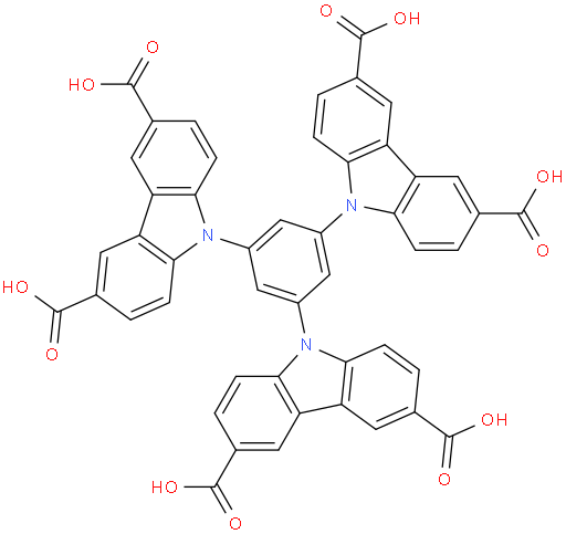 9,9',9''-(Benzene-1,3,5-triyl)tris(9H-carbazole-3,6-dicarboxylic acid)